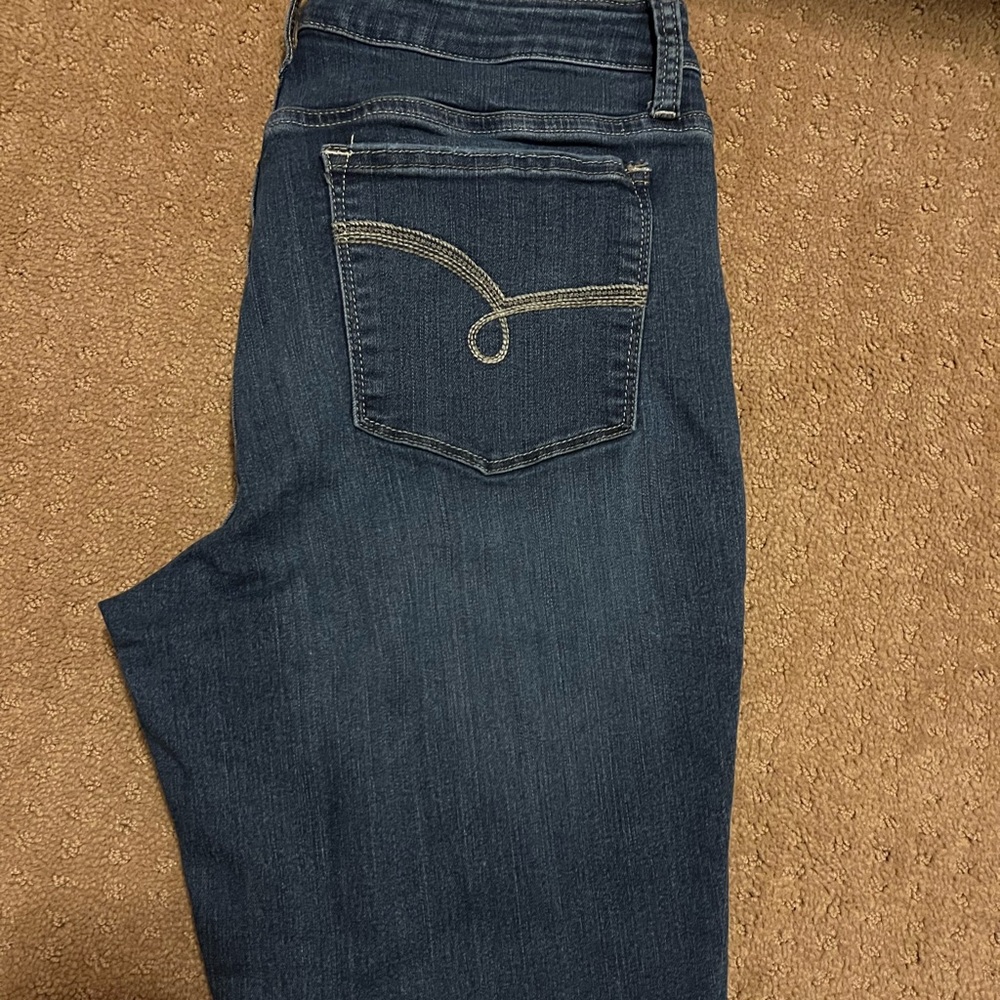 Riders by Lee mid rise skinny distressed size 12L